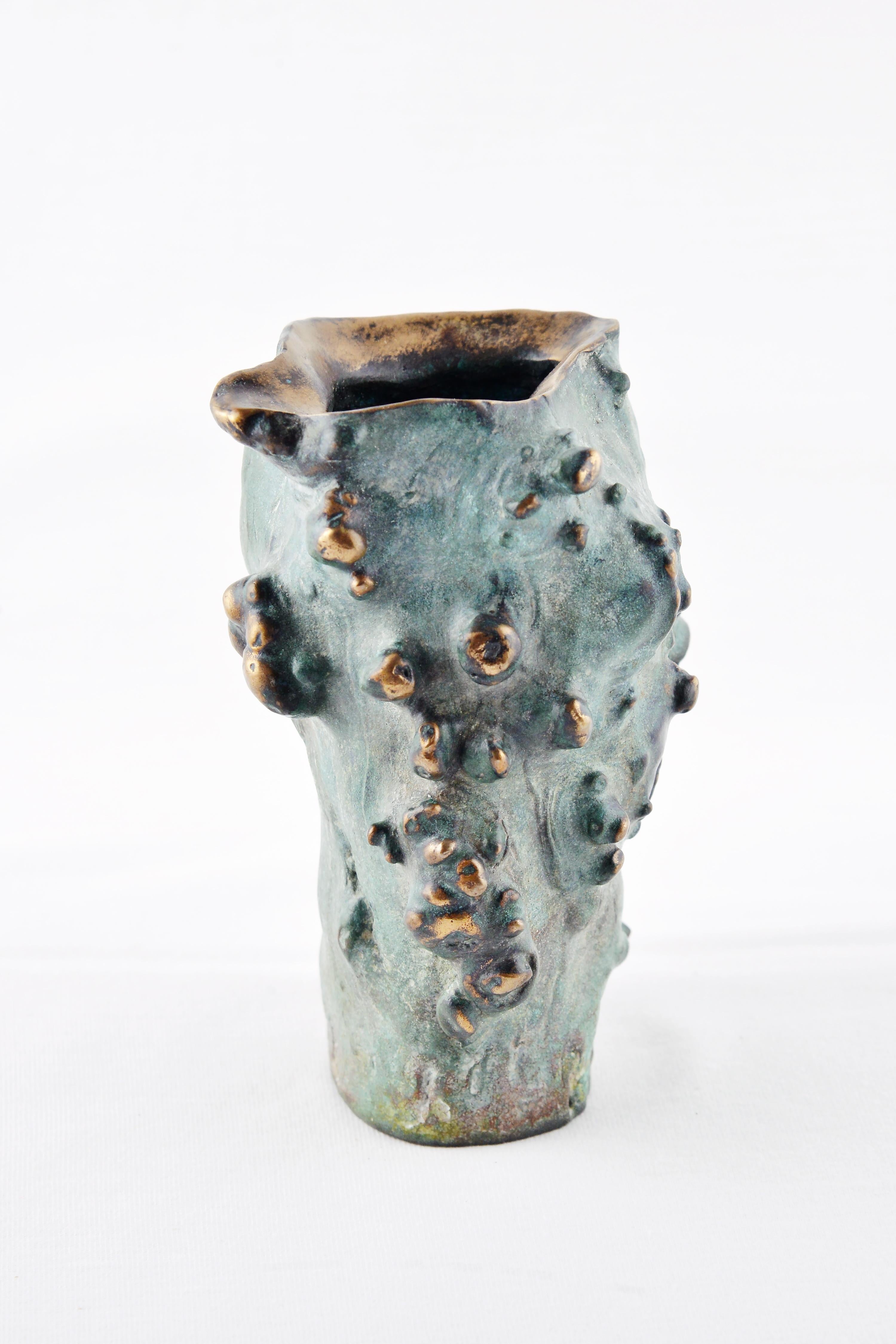 Contemporary Bronze reproduction of a 17th Century Chinese Brush Pot by Armando Benato For Sale