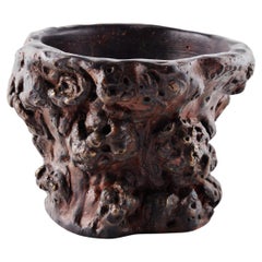 Bronze reproduction of a 17th Century Chinese Brush Pot by Armando Benato