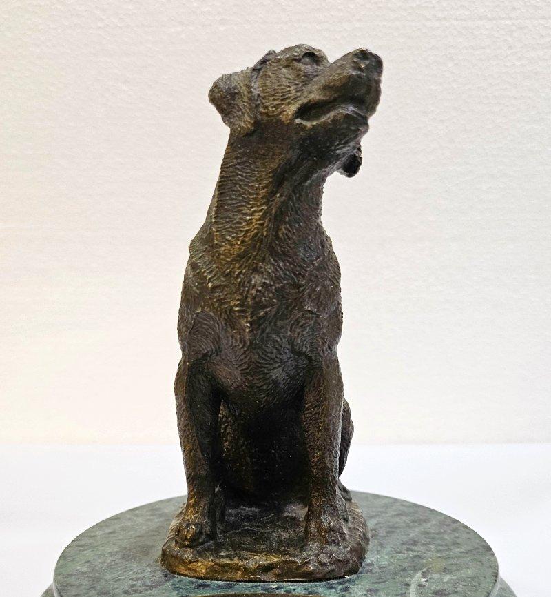 Bronze Reithund-Skulptur mit künstlerisch signiertem und nummeriertem Zertifikat, beigefügt im Angebot 6