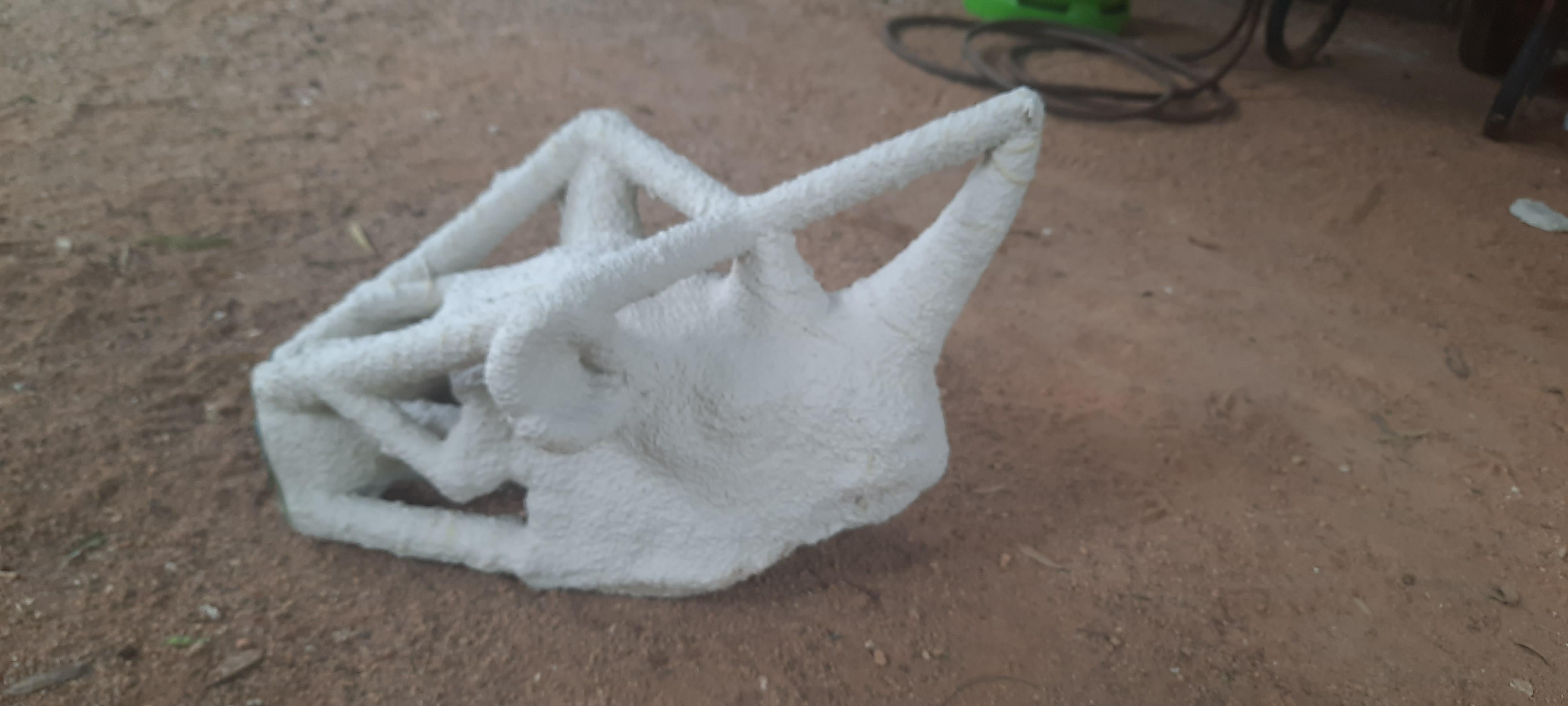 Bronzo Scultura di bronzo con busto di rinoceronte in vendita