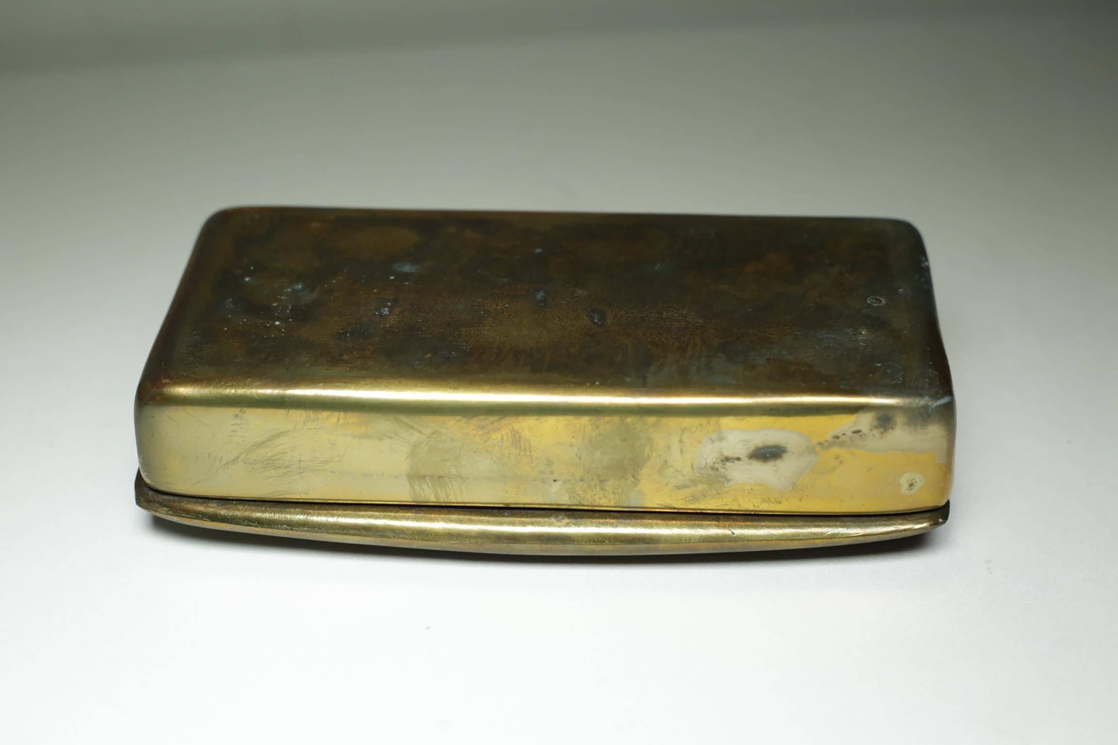 Bronze Ribbed Box, circa 1950-1970 1