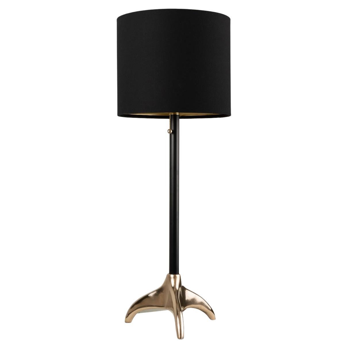 Rino Table Lamp w/Lost-Wax Brass, Customizable, Made in MX