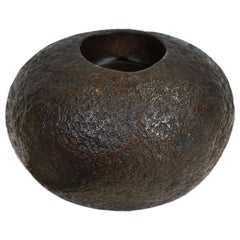 Bronze Rock Planter or Candleholder