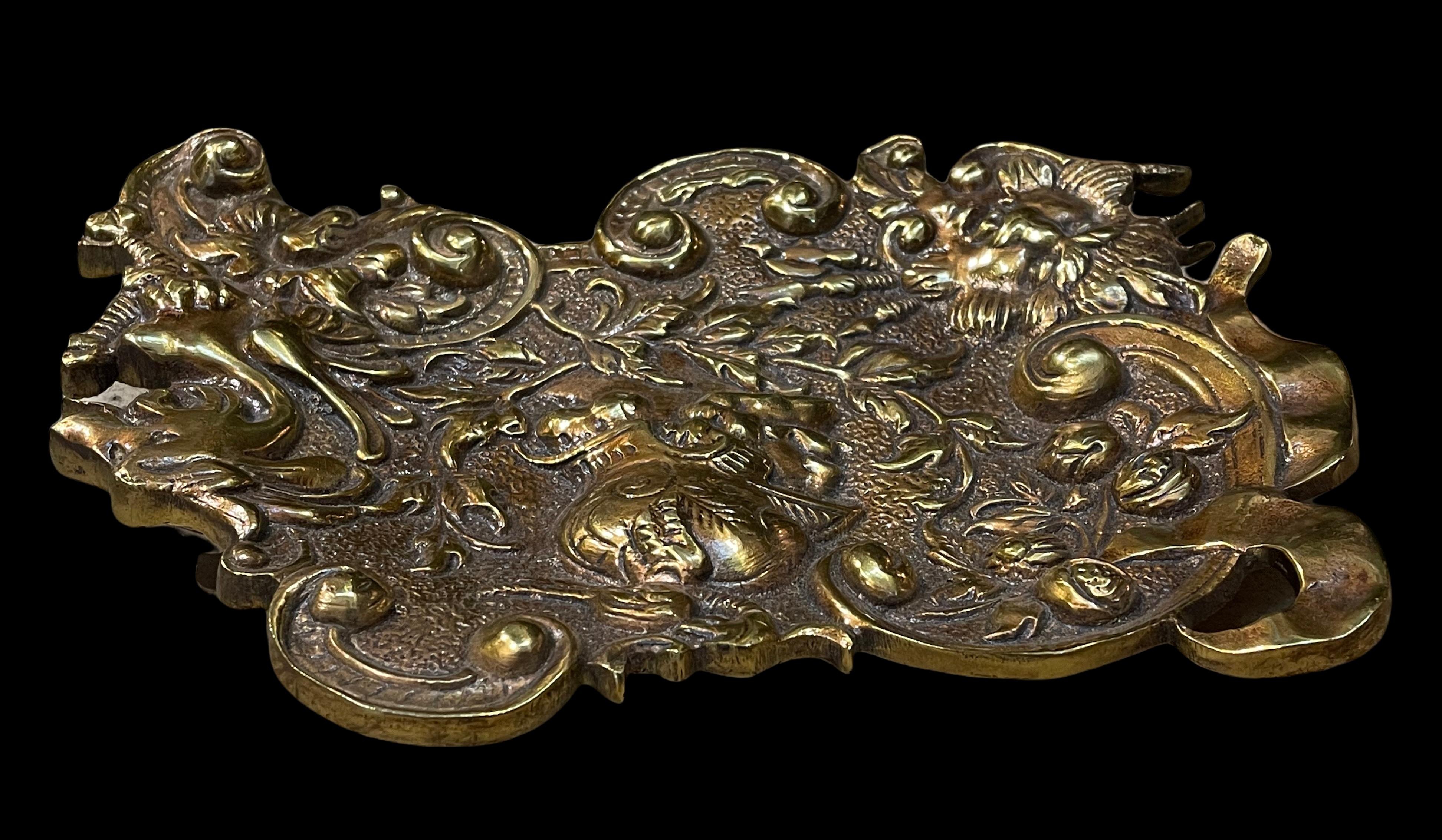 Bronze Rokoko Stil Ring Dish oder Federhalter (Unbekannt) im Angebot