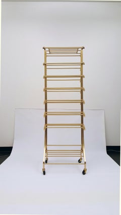 Bronze Rolling Shoe Rack