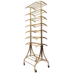 Bronze Rolling Shoe Rack