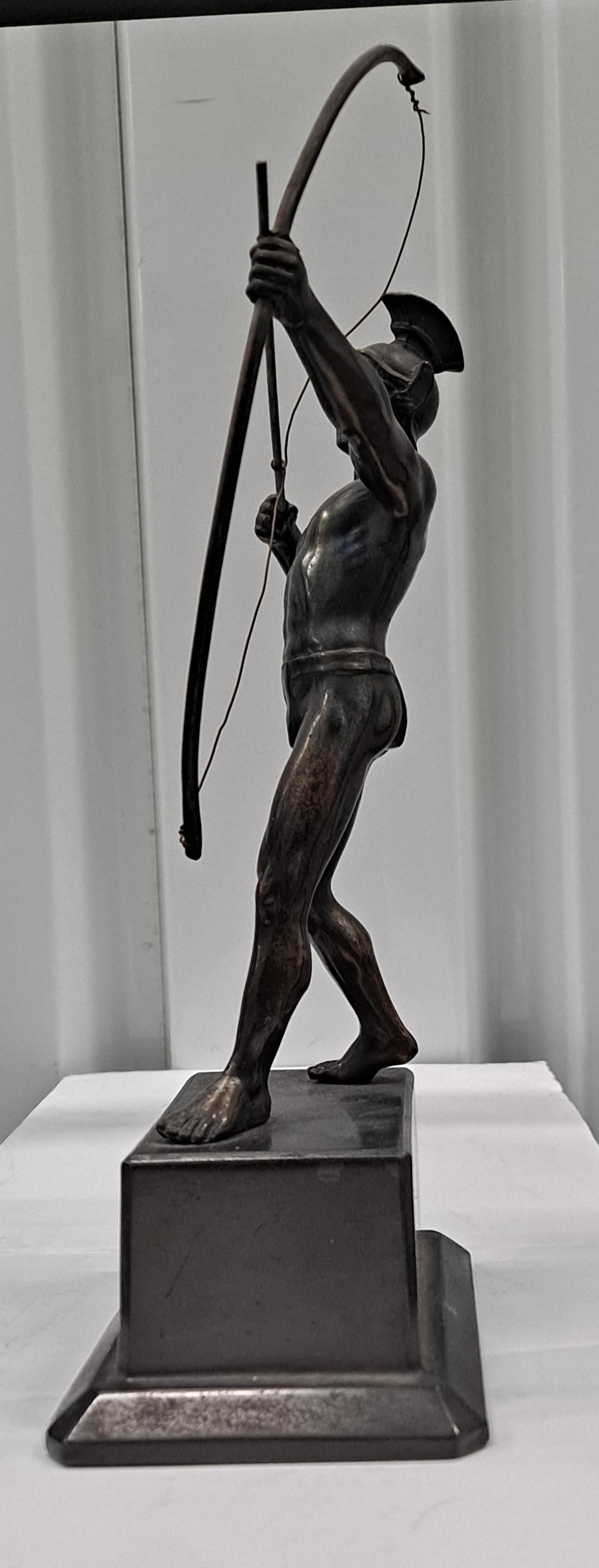 Bronze Roman Archer Sculpture 6