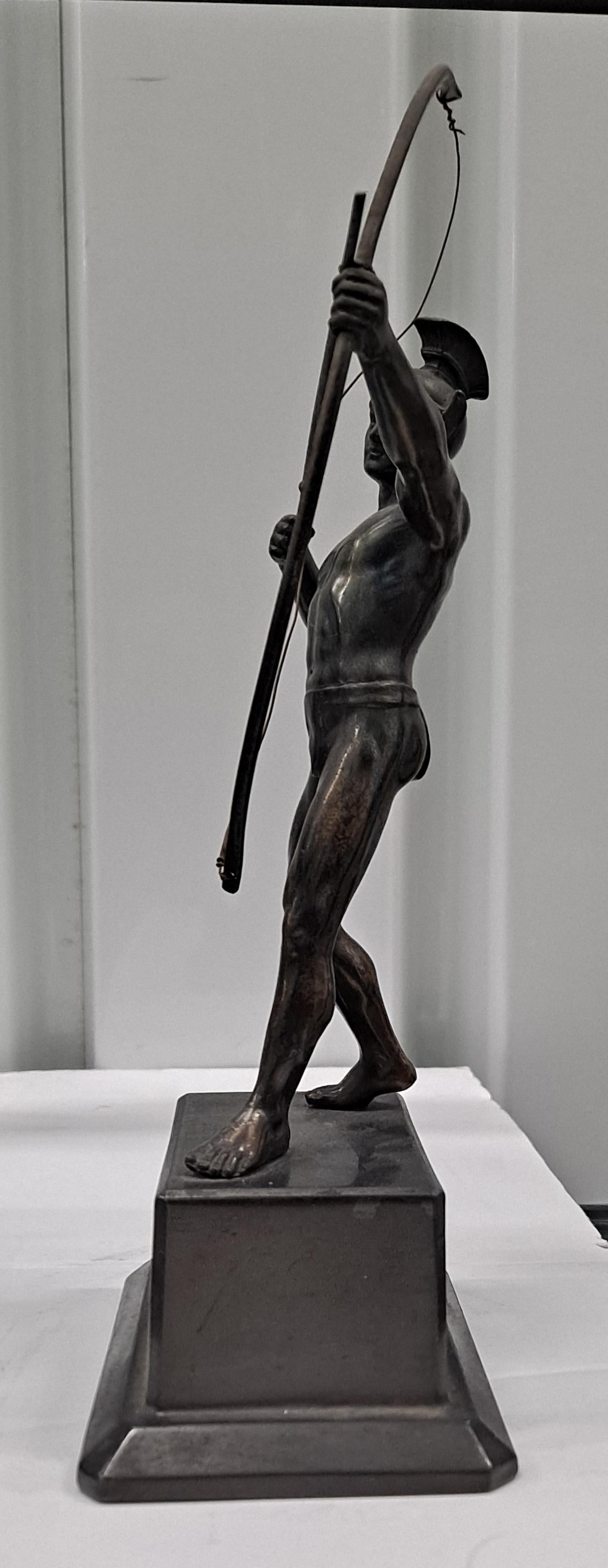 Bronze Roman Archer Sculpture 7
