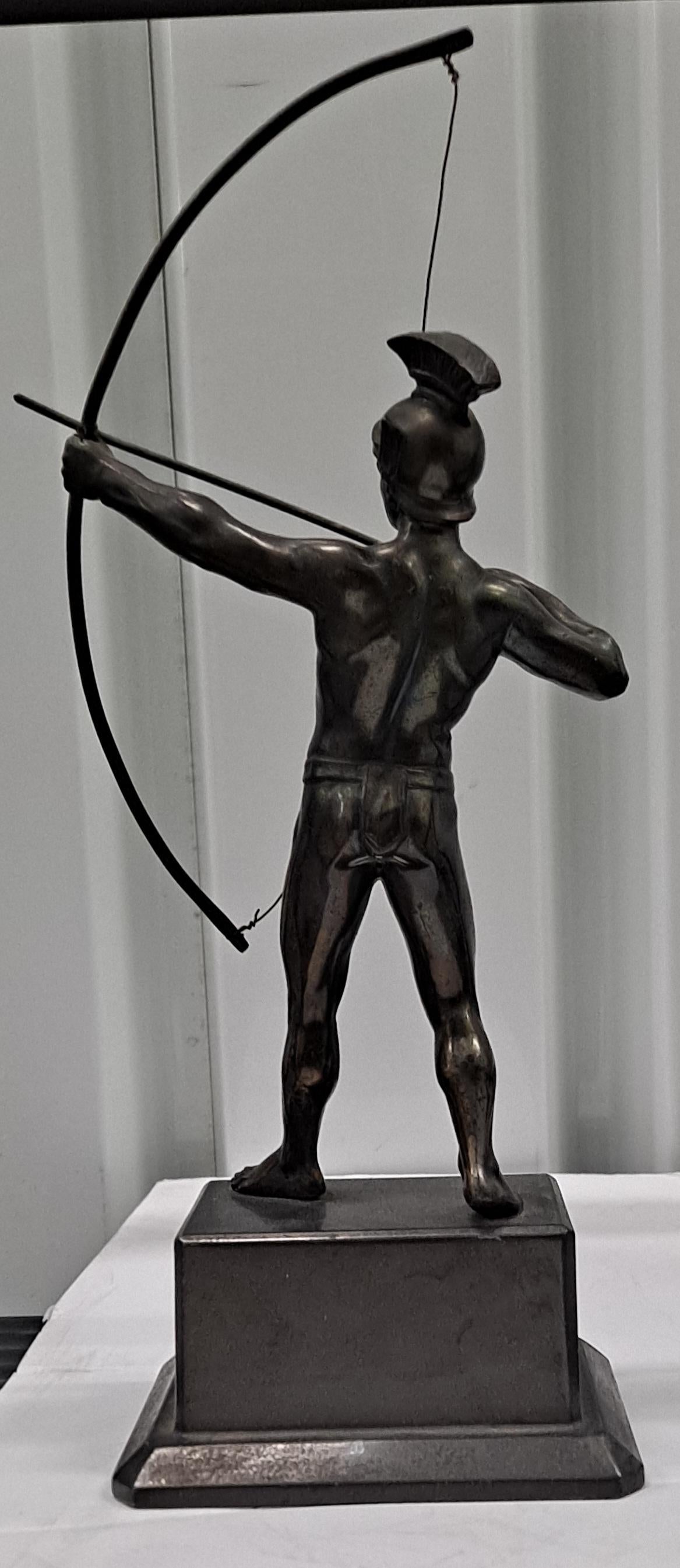 Bronze Roman Archer Sculpture 9