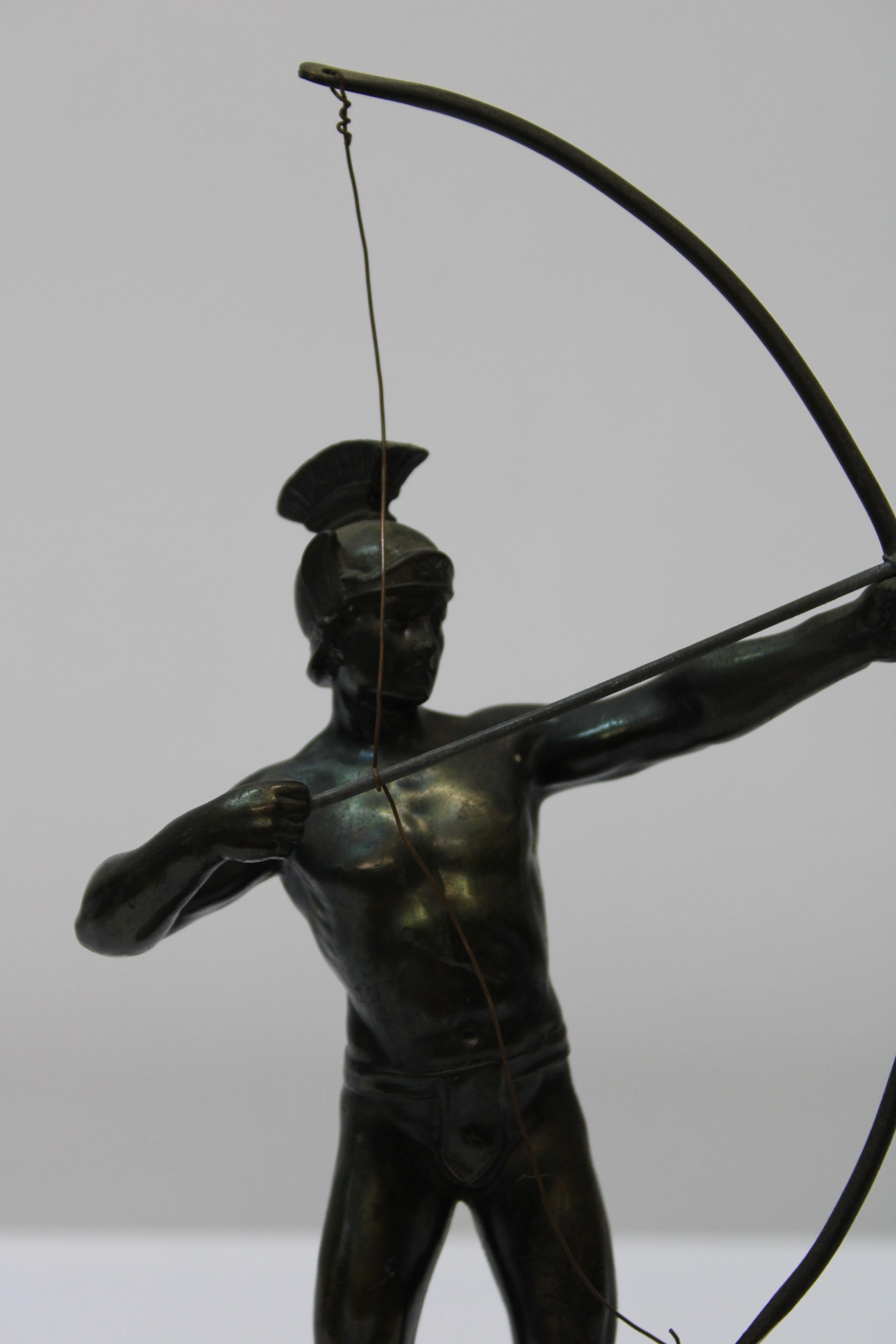 Bronze Roman Archer Sculpture 2