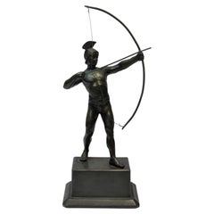 Bronze Roman Archer Sculpture