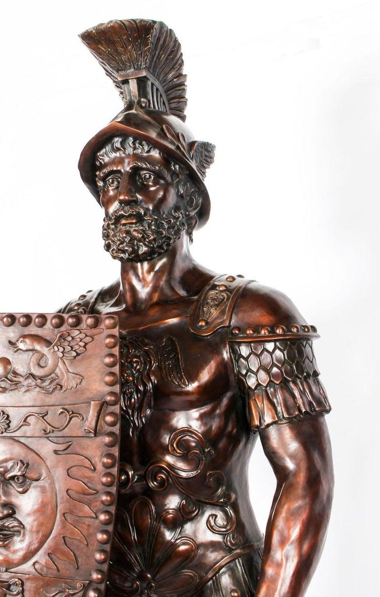 Bronze Roman Gladiator 'With Sword', Lifesize In Excellent Condition For Sale In London, GB