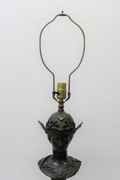 Bronze Roman Goddess Table Lamp