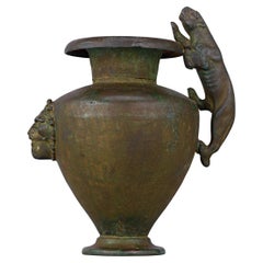 Antique Bronze Roman Wine Jug