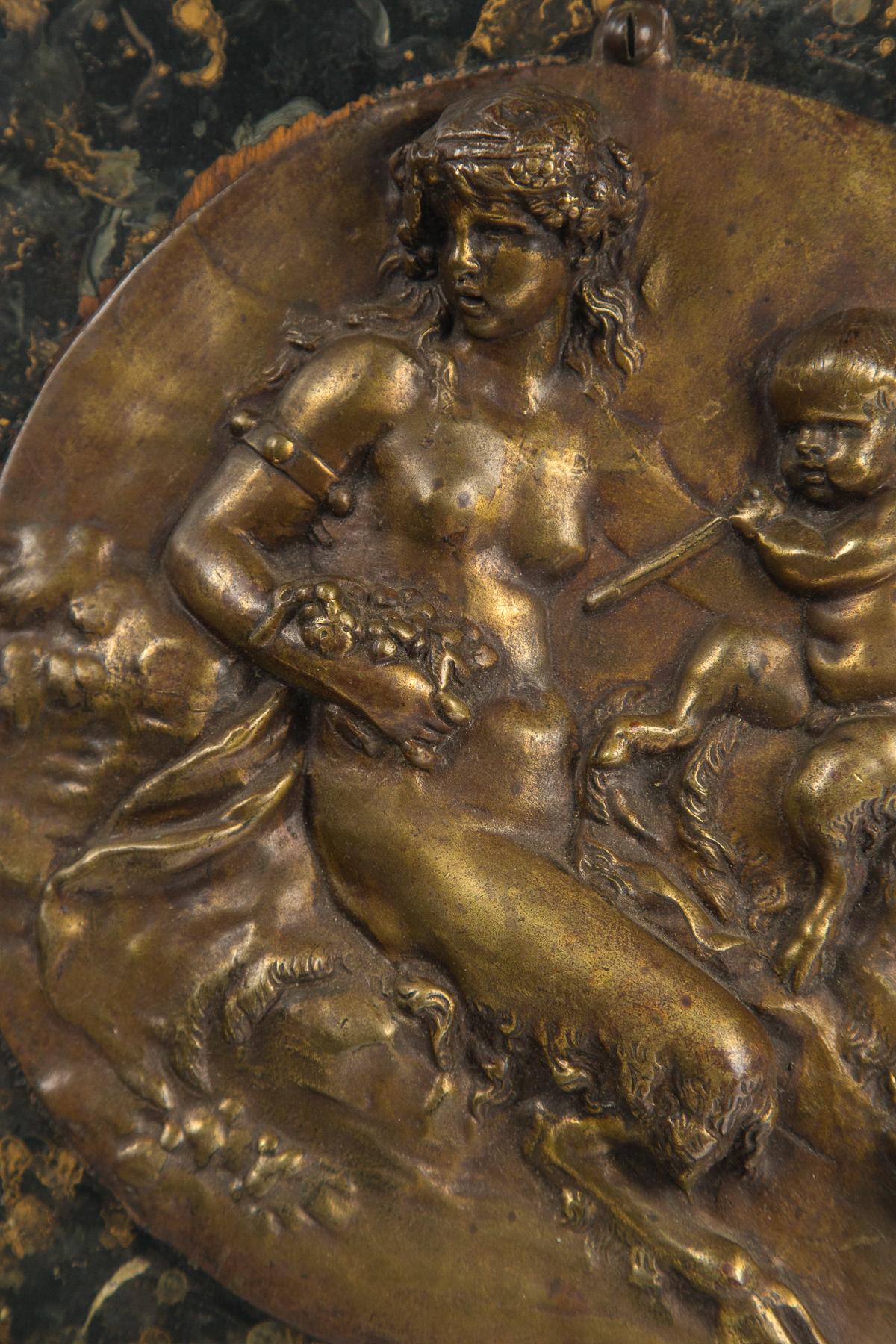 bronze wall plaque