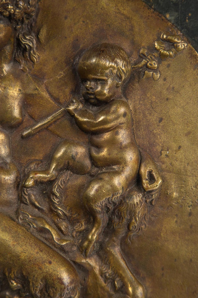 Bronze Round Wall Plaque For Sale at 1stDibs