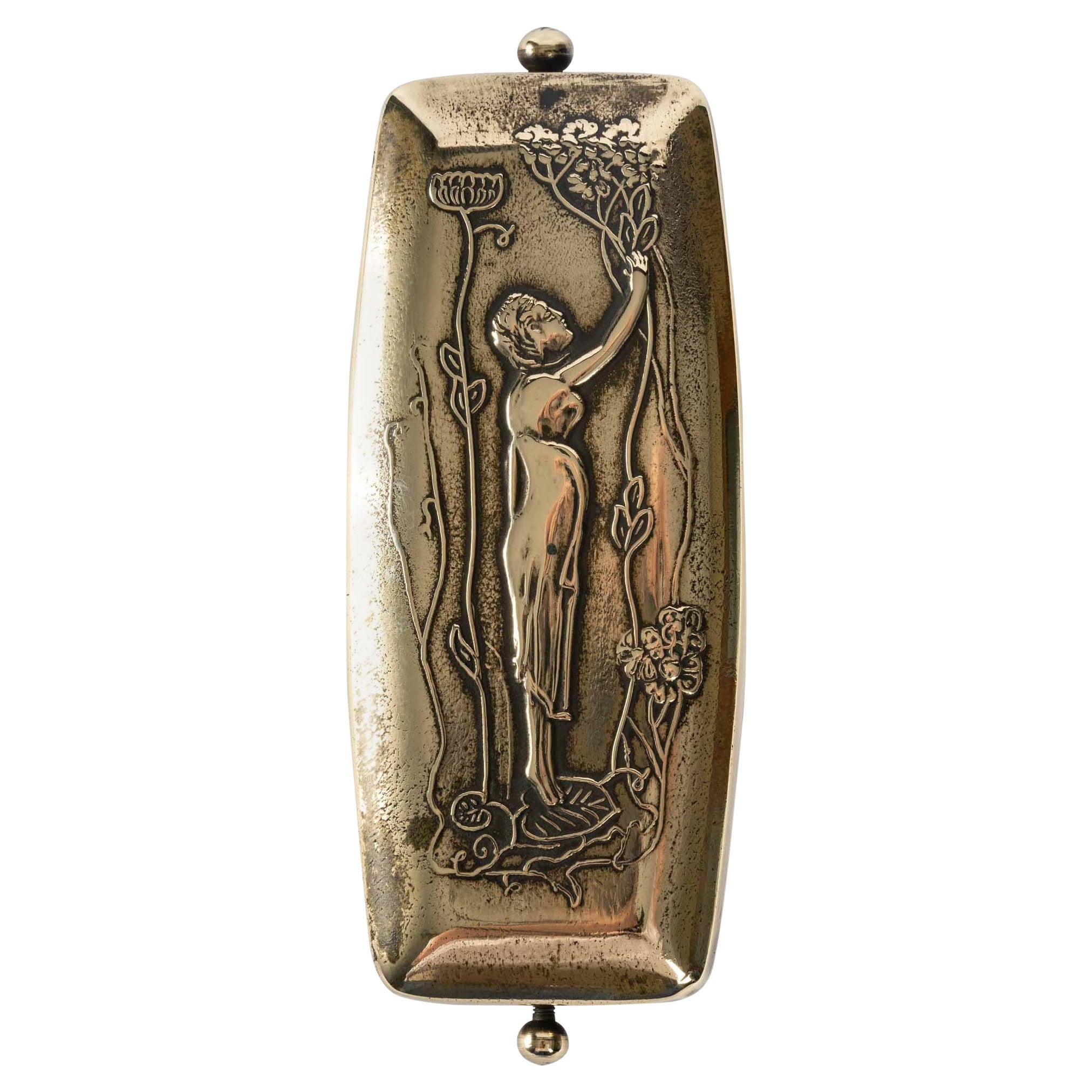 cheron en bronze de style Art Nouveau