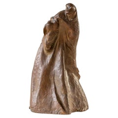 Bronze S. Francesco Sculpture by Franco Asco, signed and published