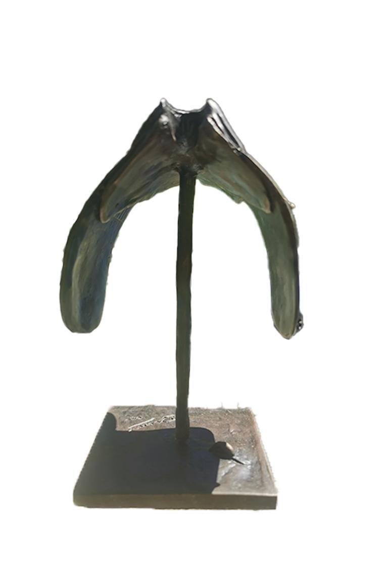 American Bronze Saddle Sculpture by artist Douwe Blumberg For Sale