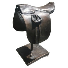 Bronze Saddle Sculpture by artist Douwe Blumberg