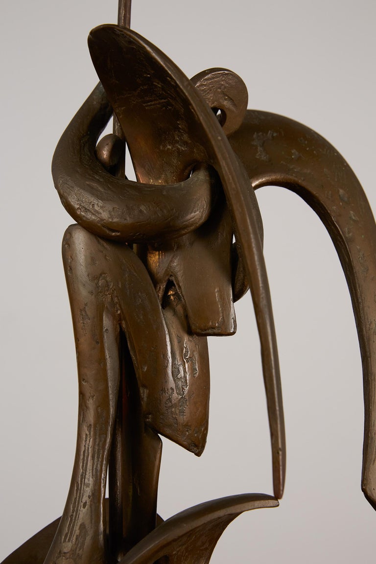 Bronze Saint-Michel Sculpture by Olivier Strebelle For Sale 3