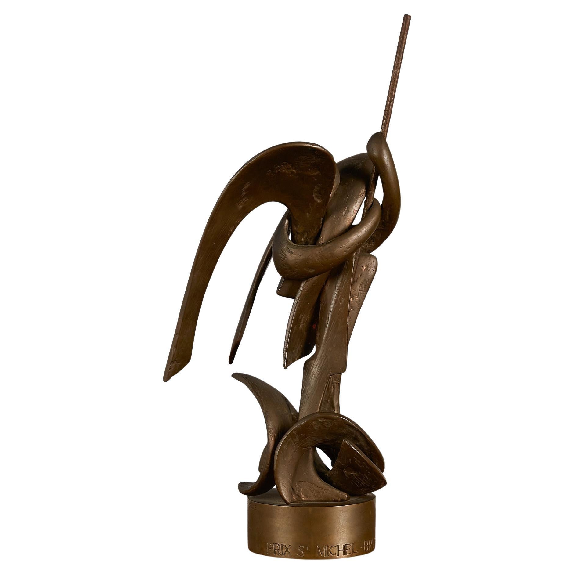 Bronze Saint-Michel Sculpture by Olivier Strebelle For Sale