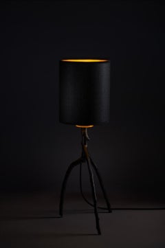 Table Lamp with an Apple Tree Branch in Bronze numbered