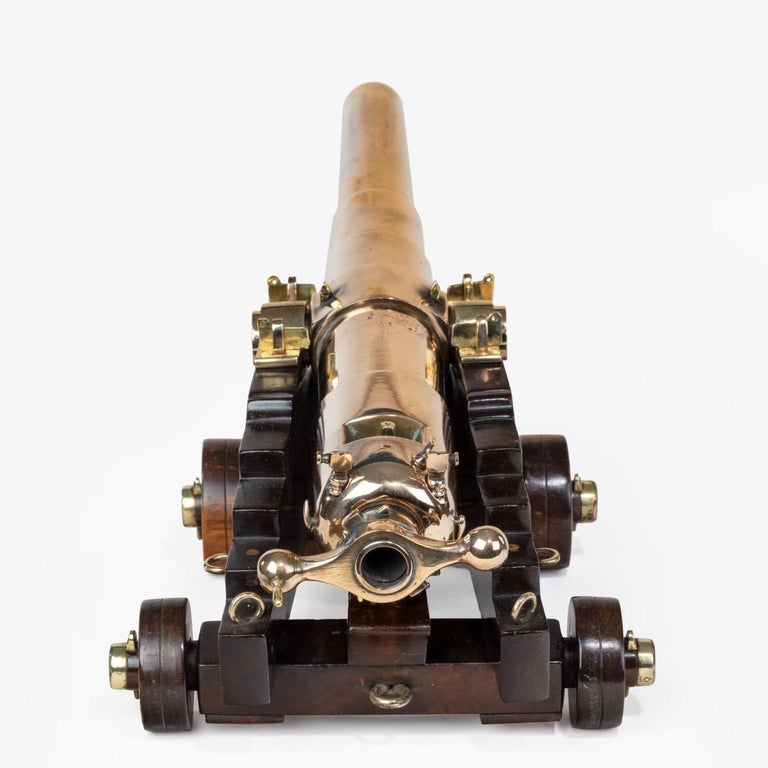 Bronze Scale Models of 40lb Naval Cannon, England, circa 1890 at 1stDibs