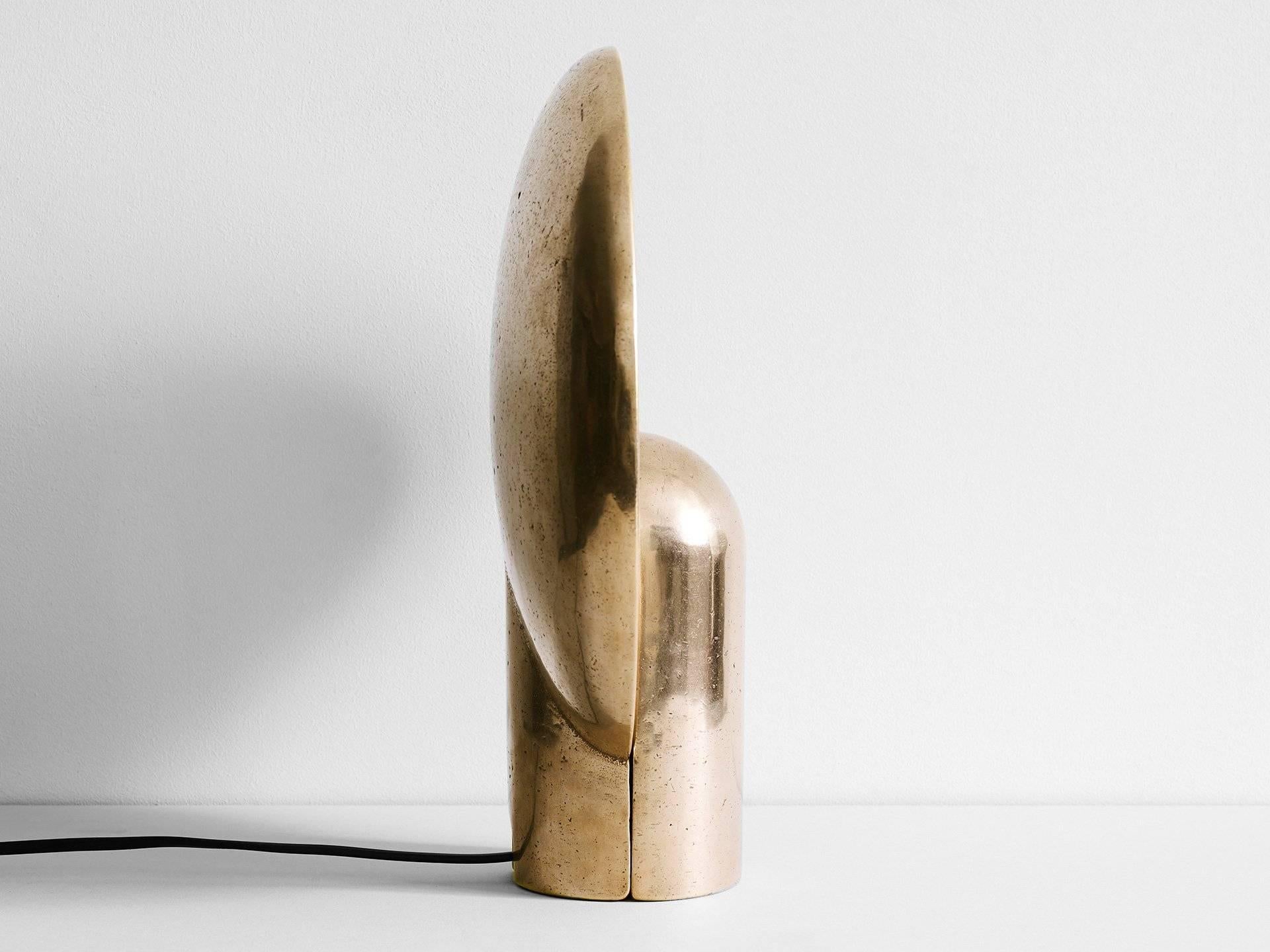 Australian Bronze Sconce Table Lamp by Henry Wilson For Sale
