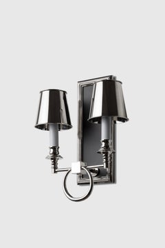 Classic bronze sconce with two lights