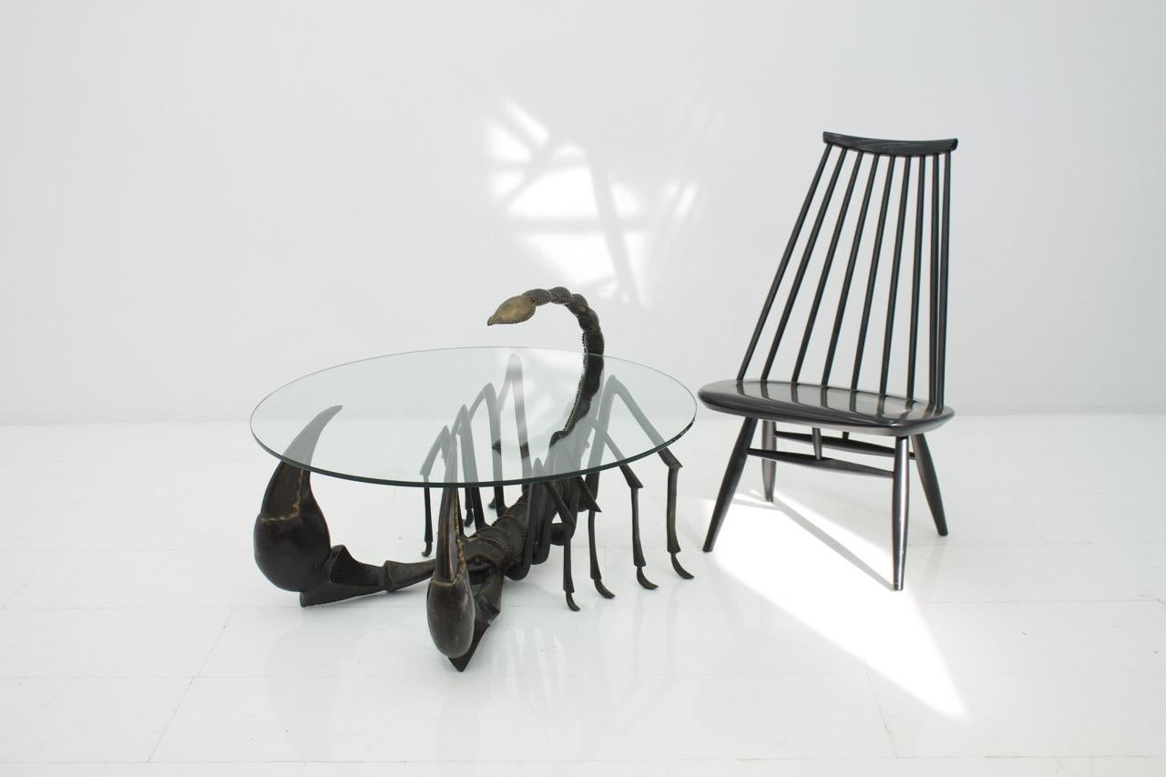 Bronze Scorpion Coffee Table Attributed to Jacques Duval-Brasseur France, 1970s 3