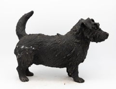 Bronze Scottie Scottish terrier, English Mid 20th century