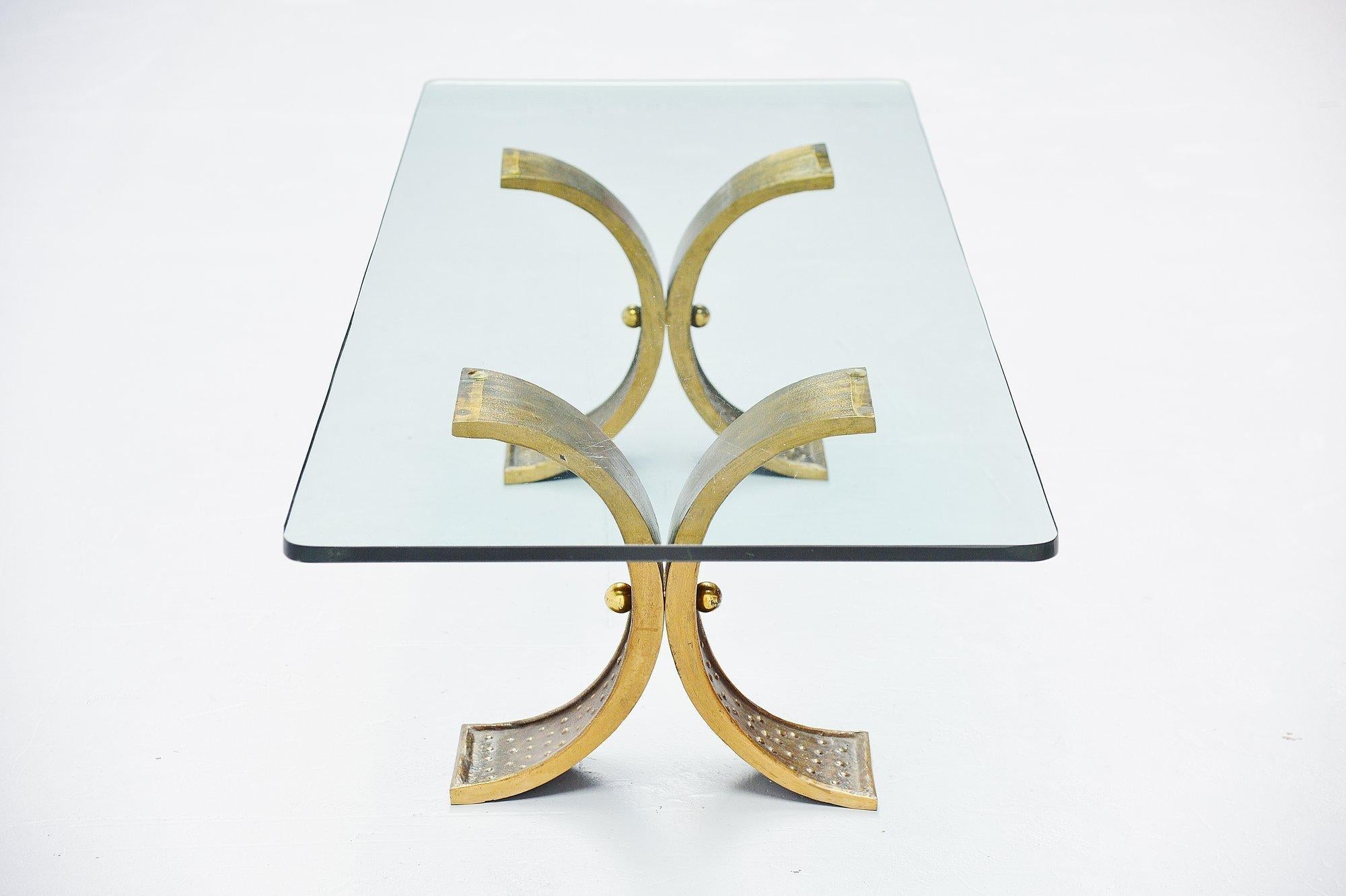 Late 20th Century Bronze Sculptural Coffee Table France, 1970