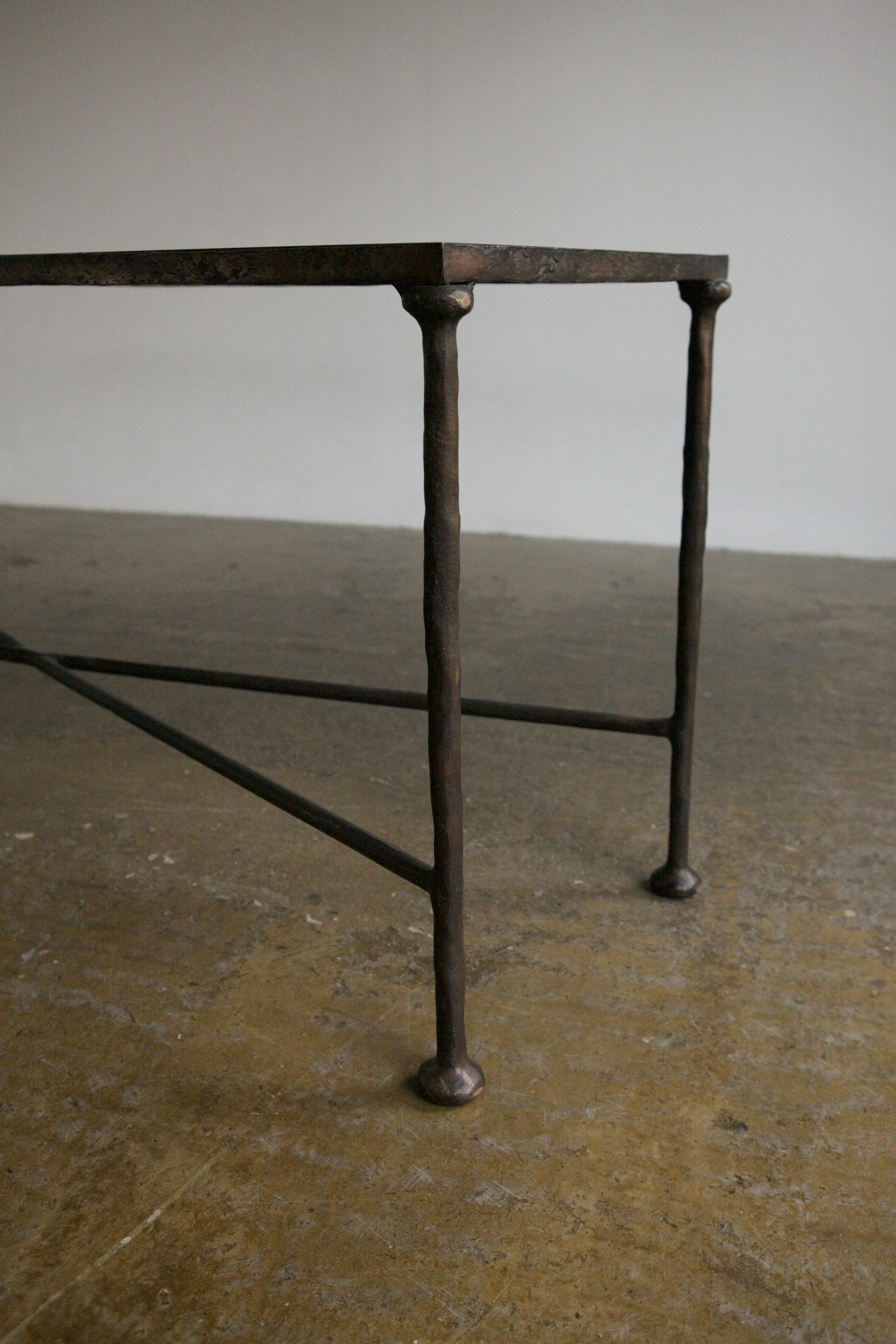Cast Bronze Sculptural Console Attributed to Diego Giacometti For Sale