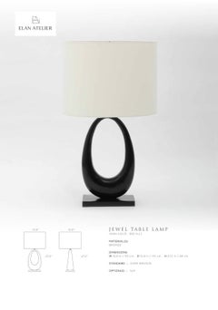Black Bronze Large "Jewel" Table Lamp by Elan Atelier IN STOCK