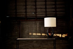 Large Sculptural Jewel Table Lamp in Black Bronze by Elan Atelier (Preorder)