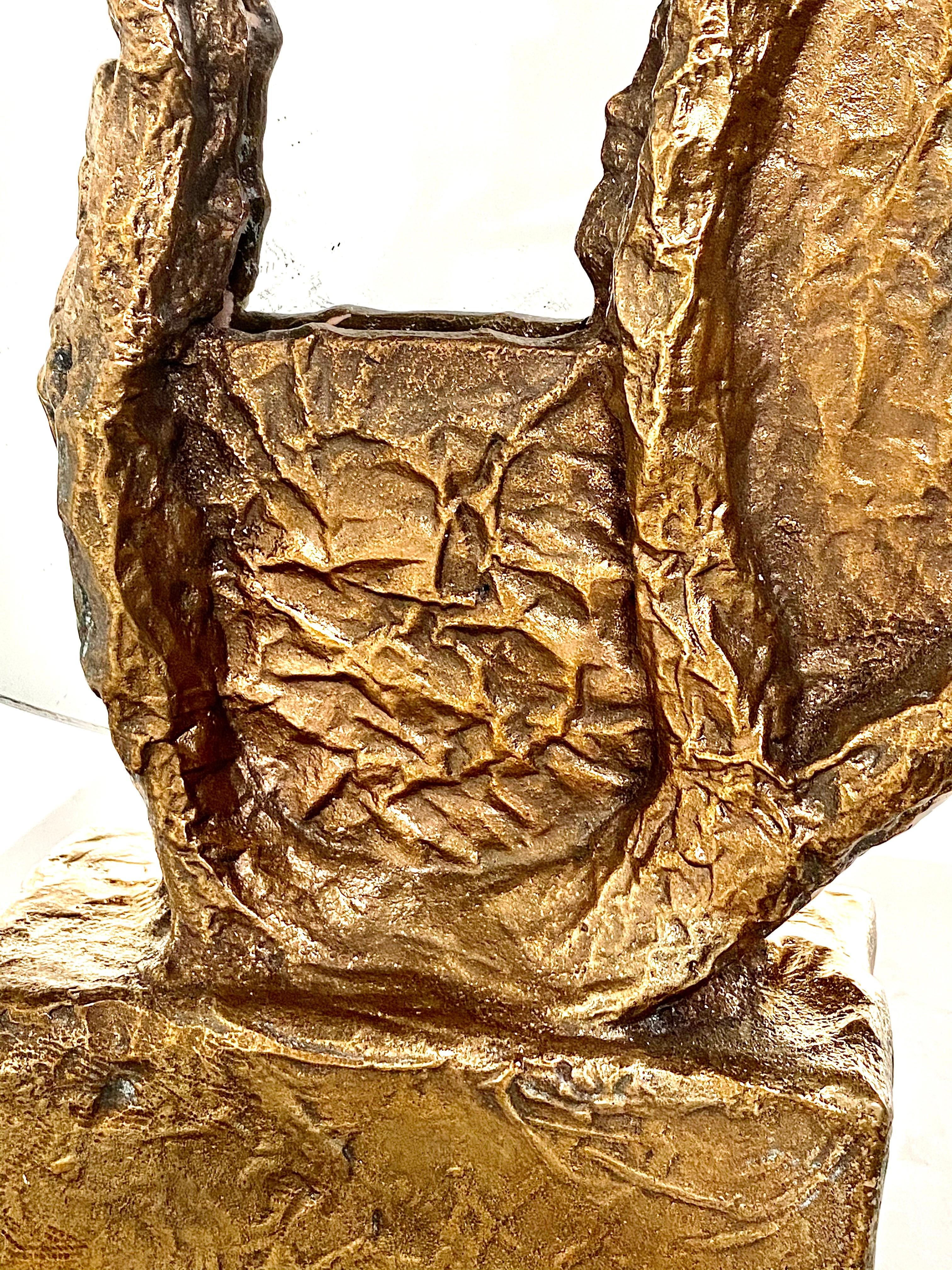 Skulpturaler Waschtischspiegel aus Bronze, 21. Jahrhundert, von Mattia Biagi im Zustand „Neu“ im Angebot in Culver City, CA