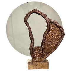 Bronze Sculptural Vanity Mirror, 21st Century by Mattia Biagi