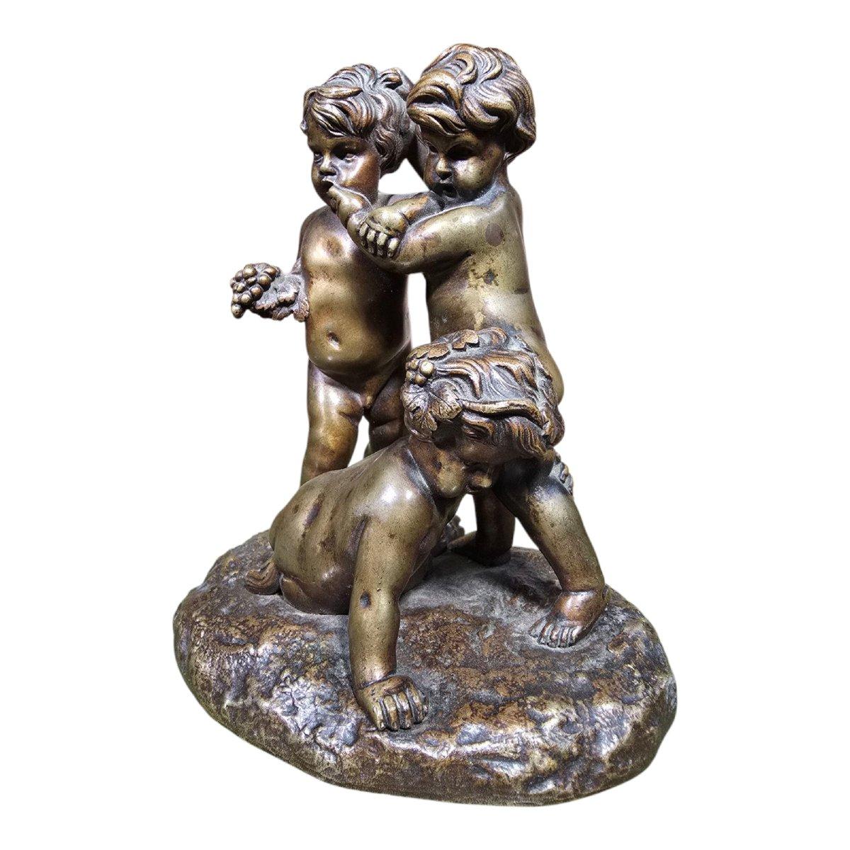 Patinated Bronze Sculpture – 19th Century For Sale