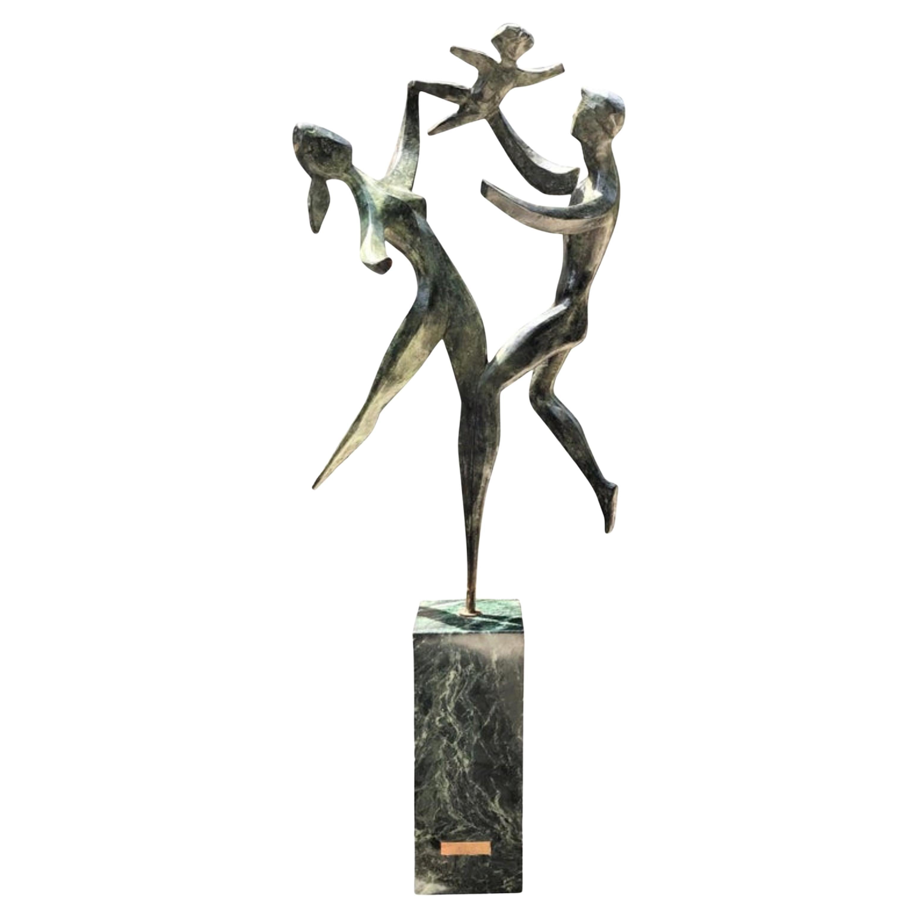 Sculpture moderne du 20ème siècle, Spirit of Life d'après Robert Russin, base en marbre