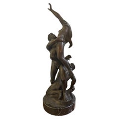 Bronze sculpture, 20th century, rape of the Sabine women