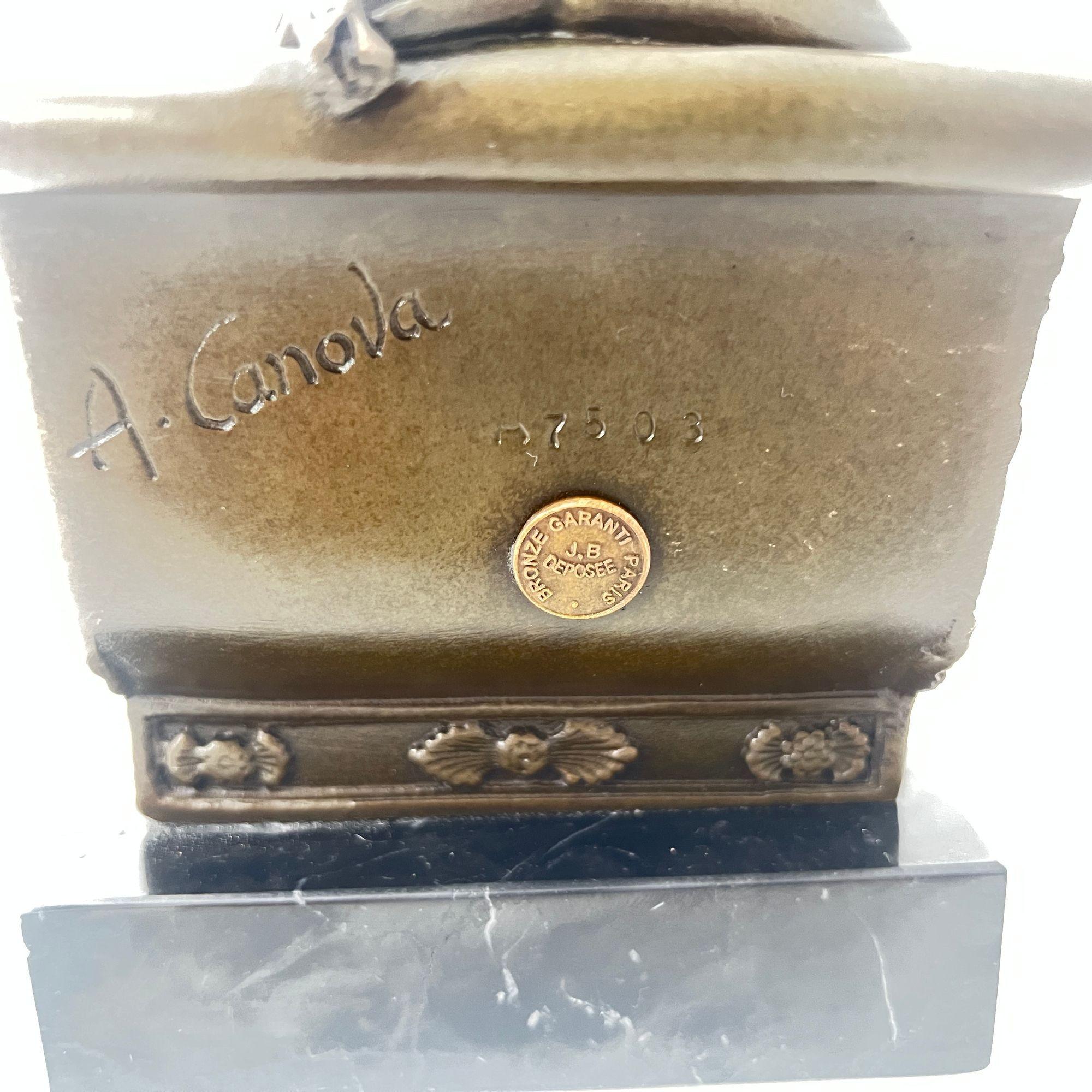 Bronze Sculpture after A. Canova, P. Bonaparte as Venus Victrix, Paris, 20th. C. For Sale 4
