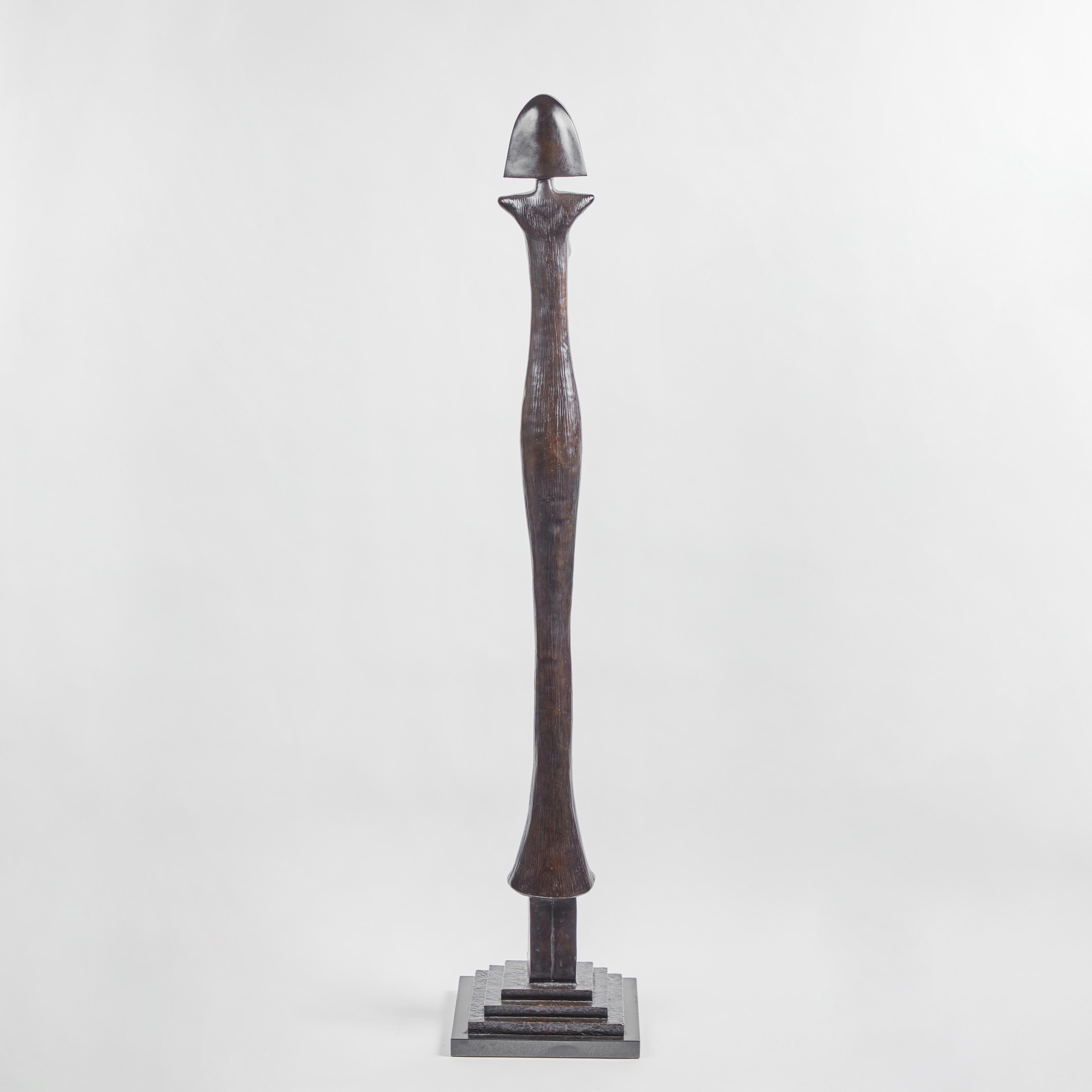 American Bronze Sculpture After Giacometti For Sale