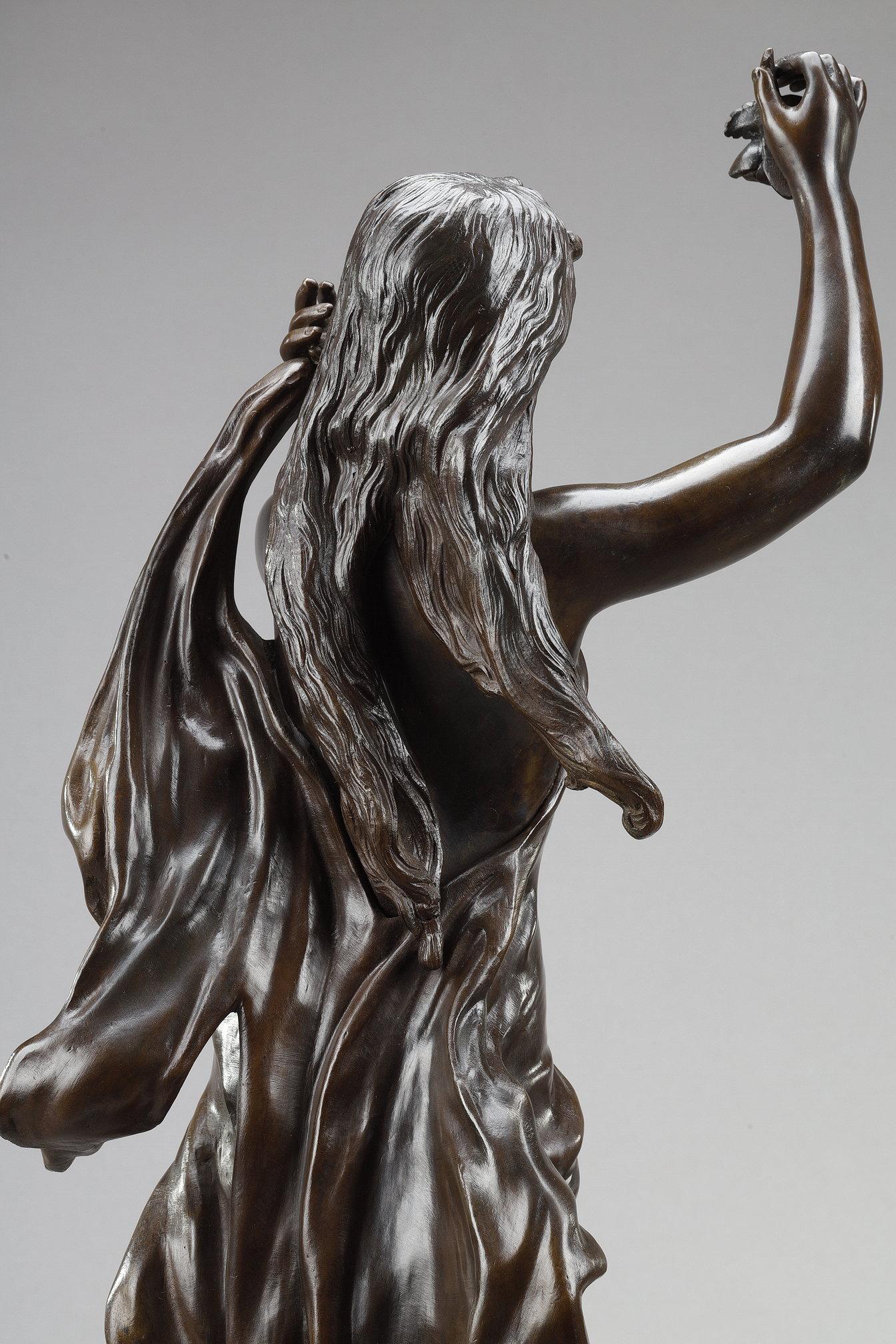 Bronzeskulptur, nach Hippolyte Moreau, „Dawn“, Bronzeskulptur im Angebot 10