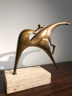 Bronze Sculpture “Amazon” by Nikos Kessanlis from the seventies