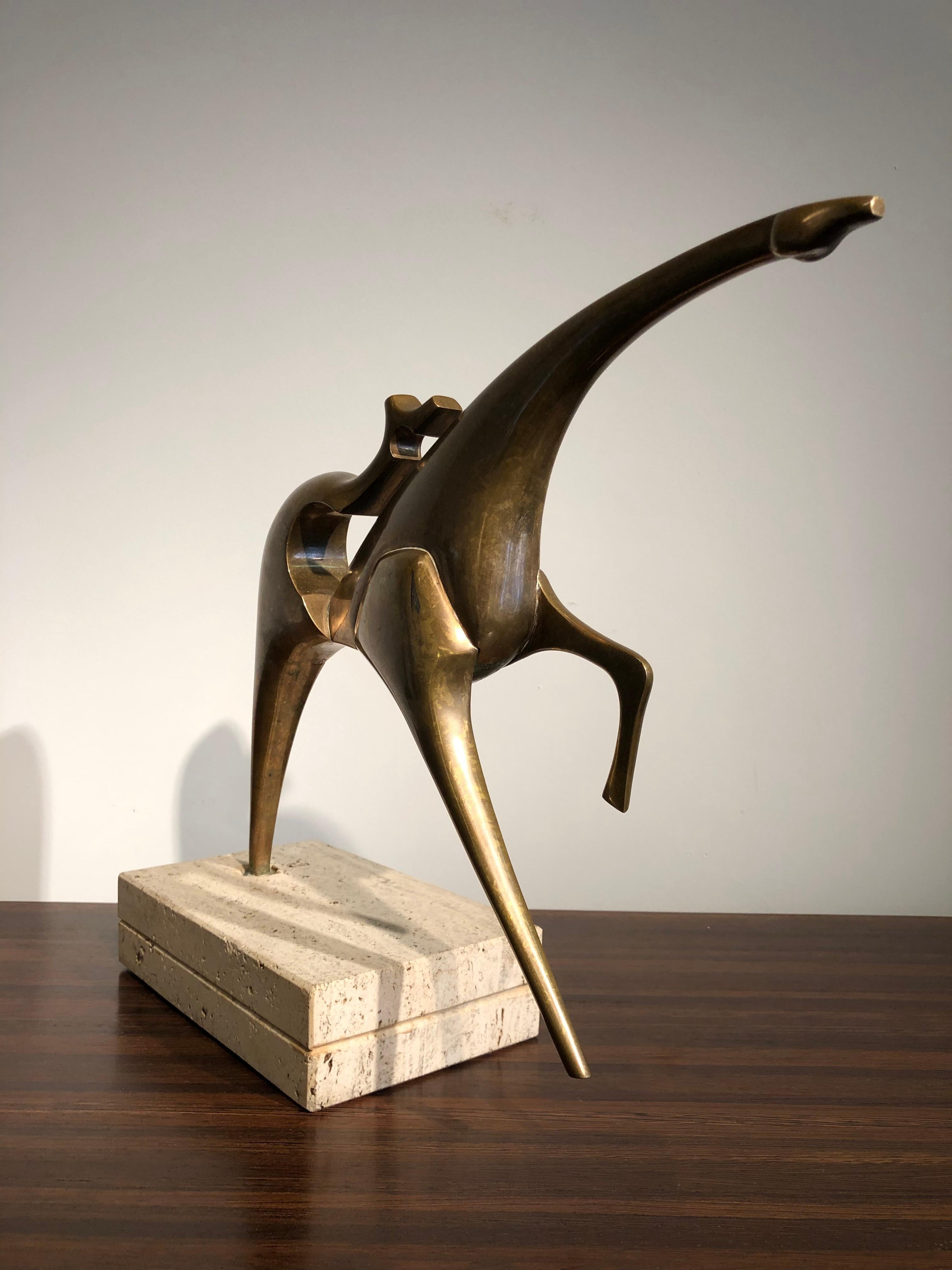 Bronze Sculpture “Amazon” by Nikos Kessanlis from the seventies  1