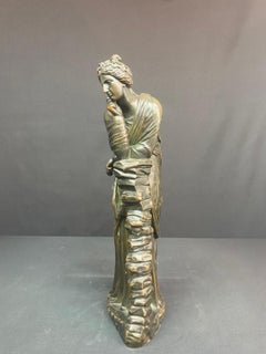 Bronze Sculpture - Ancient Woman - Barbedienne / Colas - France - 19th