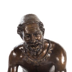 Bronze Sculpture "Arab Storyteller" by Charles Ponsin-Andarahy