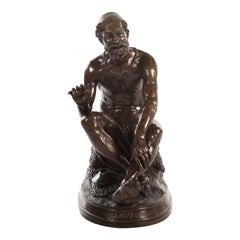 Bronze Sculpture "Arab Storyteller" by Charles Ponsin-Andarahy