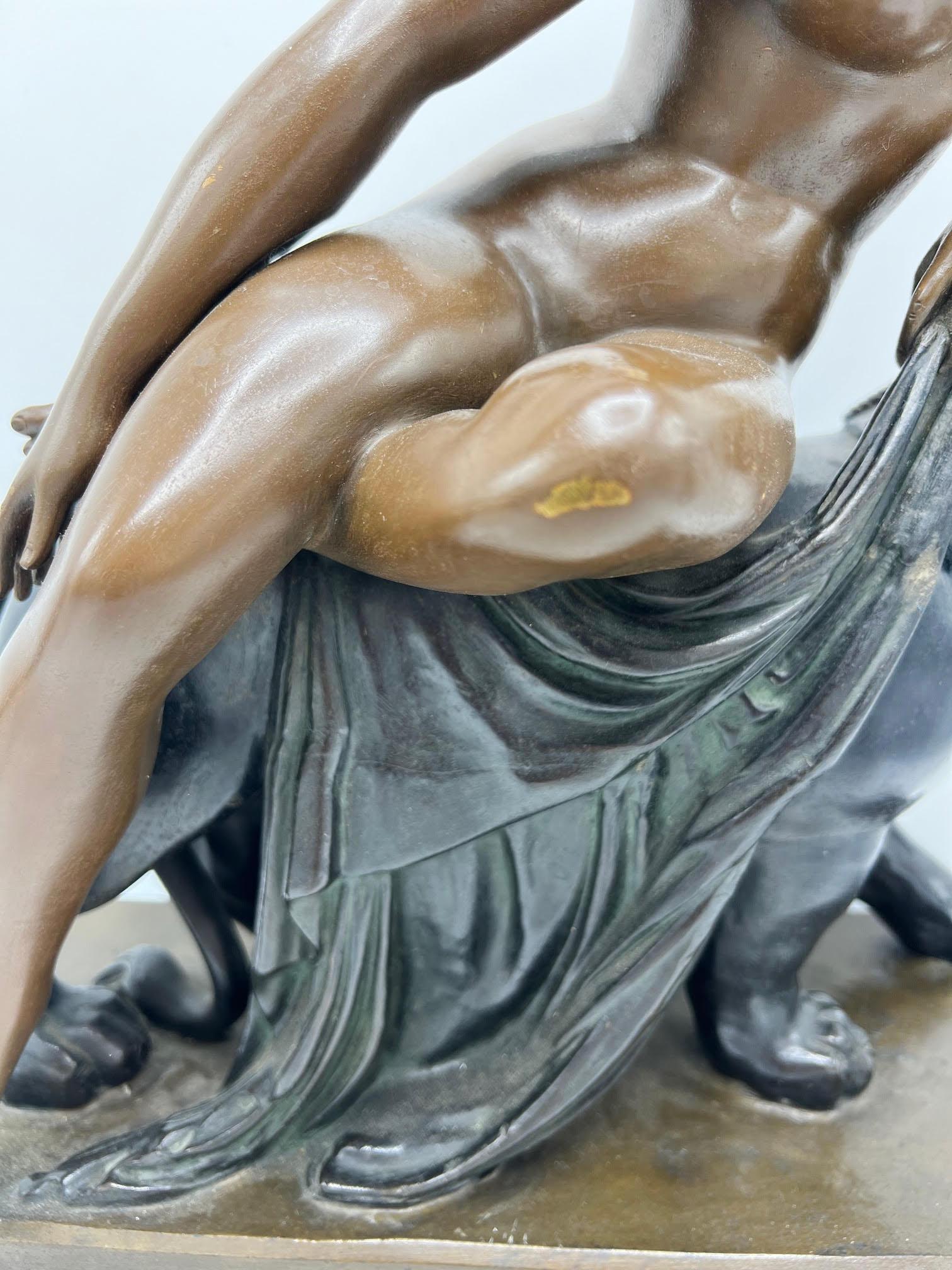 XIXe siècle Modèle de sculpture Ariane en bronze de Johann Heinrich von Dannecker en vente